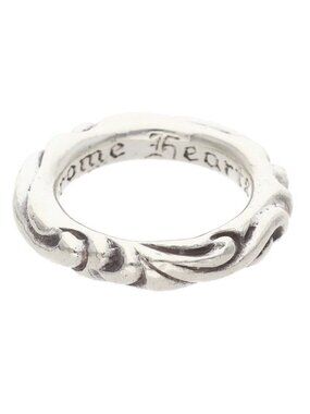 Chrome Hearts Scrl Band Scroll Silver Ring